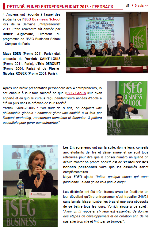 Retour d'expérience entrepreneur 1