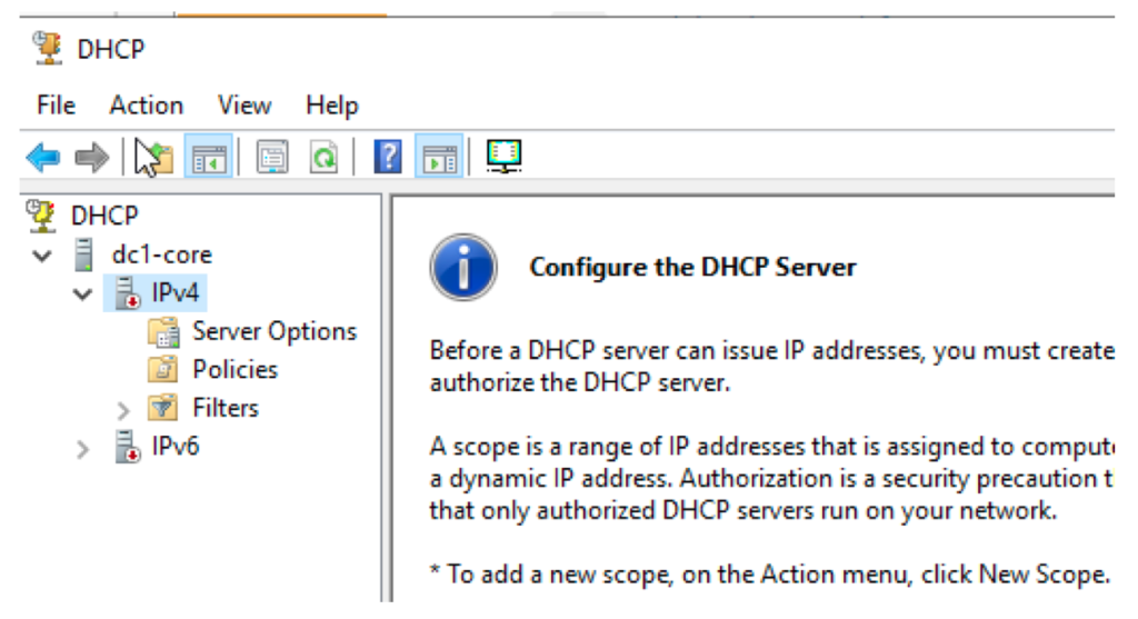service DHCP