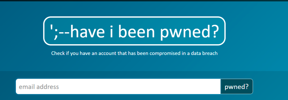 écran HaveIBeenPwned